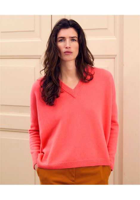 Maglia ariel in maglia rasata lana/in cashmere MOMONI | Maglieria | MOKN0180427