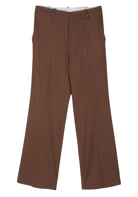 Pantaloni Alysi Donna in Flanella Color Ruggine - Made in Italy ALYSI | Pantaloni | 154114A4036BT