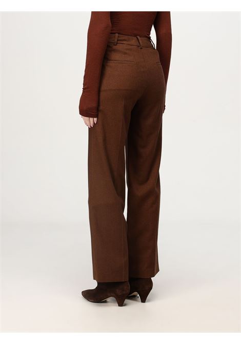 Pantaloni Alysi Donna in Flanella Color Ruggine - Made in Italy ALYSI | Pantaloni | 154114A4036BT