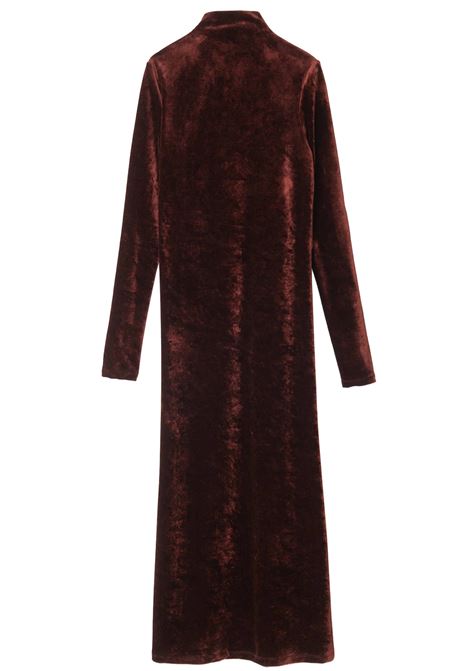 Fluid Velvet Long Dress ALYSI |  | 154325A4237CHOCO