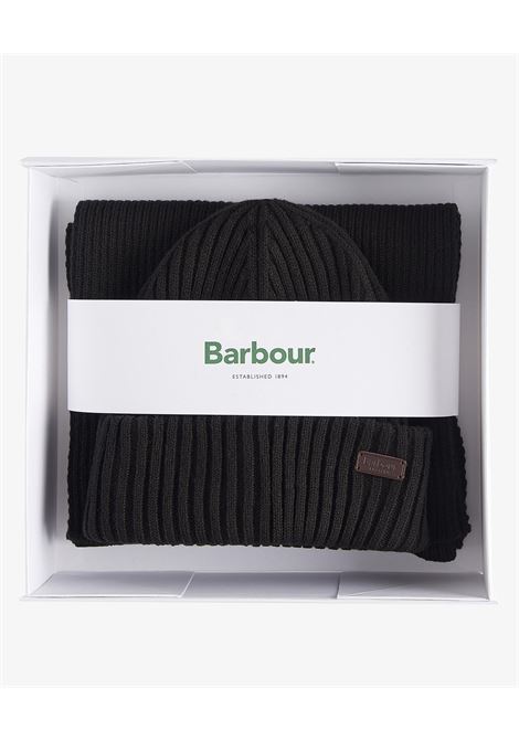 Crimdon cap and scarf gift set BARBOUR |  | MGS0019BK11