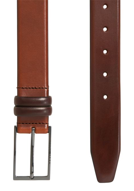 Two-tone belt in vegetable tanned leather BOSS |  | 50239979214