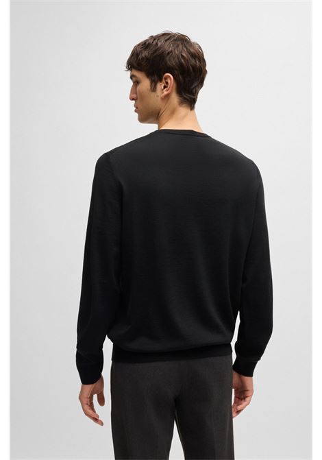 Slim fit crew neck sweater in virgin wool BOSS |  | 50468239001