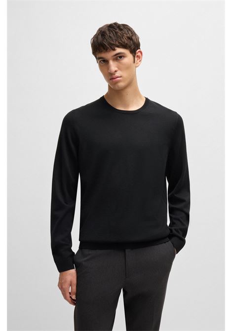 Slim fit crew neck sweater in virgin wool BOSS |  | 50468239001