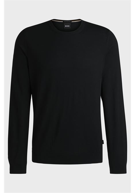 Slim fit crew neck sweater in virgin wool BOSS |  | 50468239001