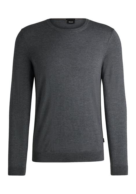 Maglione slim fit a girocollo in lana vergine BOSS | Maglieria | 50468239030