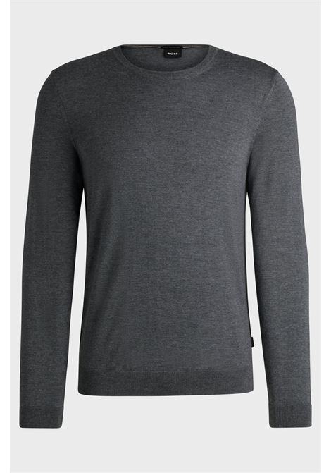 Slim fit crew neck sweater in virgin wool BOSS |  | 50468239030