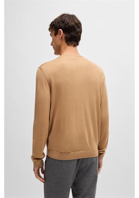 BOSS - Slim fit crew neck sweater in virgin wool BOSS |  | 50468239260