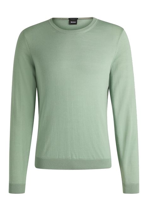 BOSS - Slim fit crew neck sweater in virgin wool BOSS |  | 50468239330