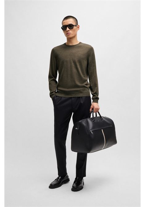 BOSS - Slim fit crew neck sweater in virgin wool BOSS |  | 50468239378