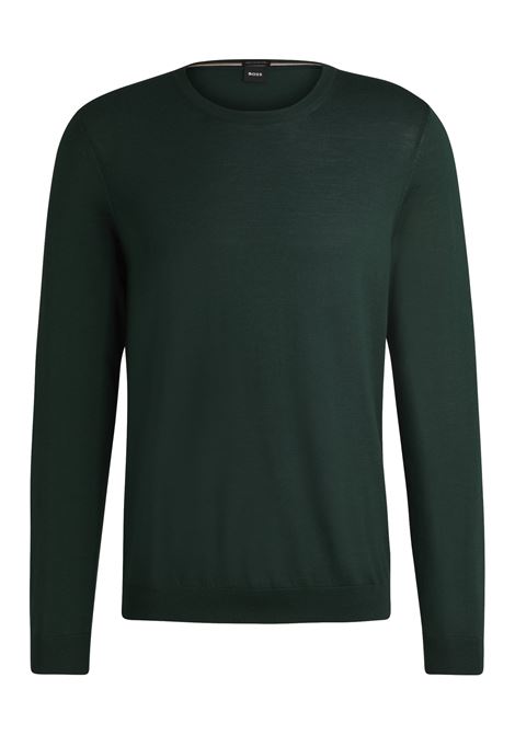 Slim fit crew neck sweater in virgin wool BOSS |  | 50468239385