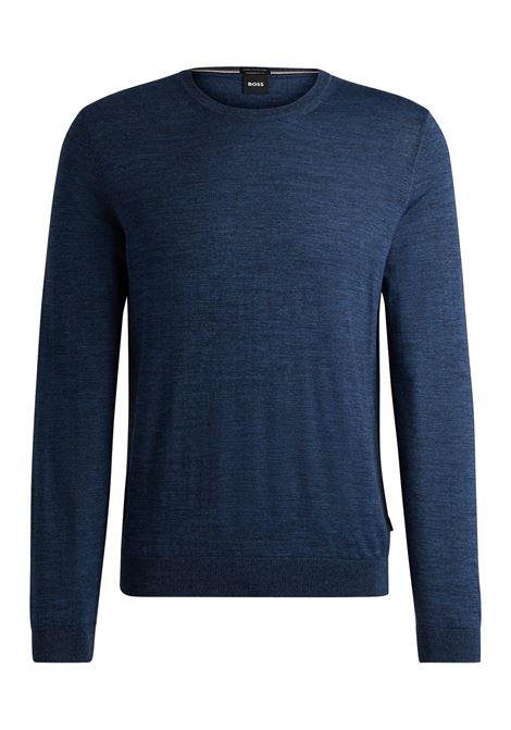 Maglione slim fit a girocollo in lana vergine BOSS | Maglieria | 50468239430