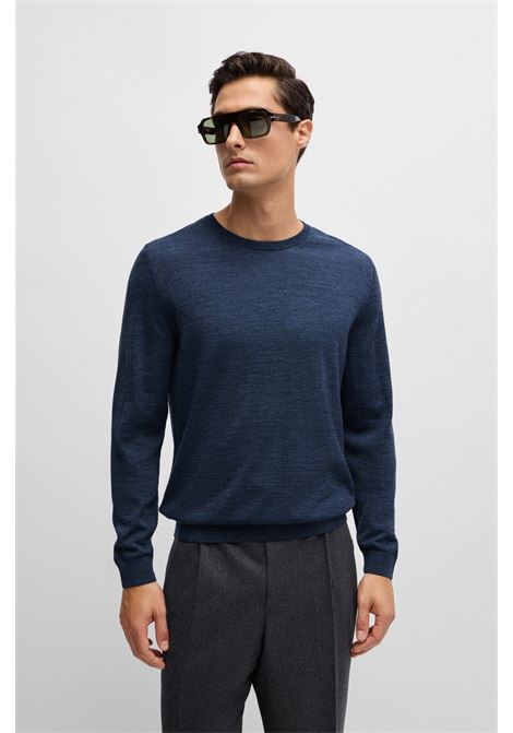 Slim fit crew neck sweater in virgin wool BOSS |  | 50468239430