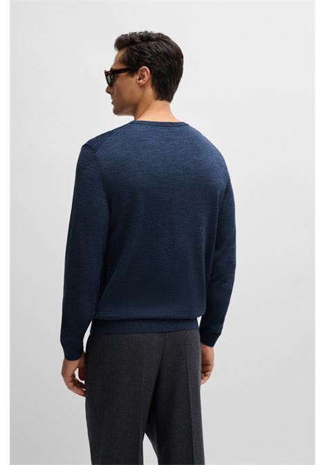 Slim fit crew neck sweater in virgin wool BOSS |  | 50468239430