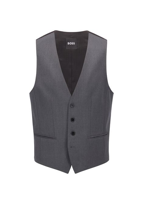 Single breasted vest in virgin wool serge BOSS |  | 50469160021