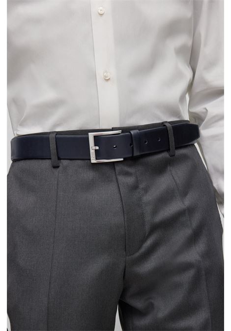 Italian leather belt with silver-colored buckle BOSS |  | 50471170001