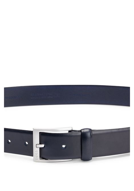 Italian leather belt with silver-colored buckle BOSS |  | 50471170001