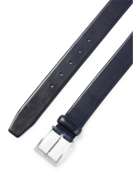 Italian leather belt with silver-colored buckle BOSS |  | 50471170001