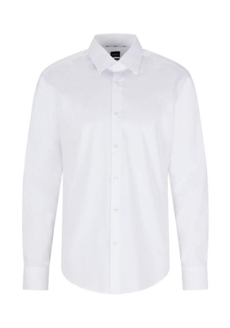 Regular fit shirt in easy-iron stretch cotton poplin BOSS |  | 50473265100