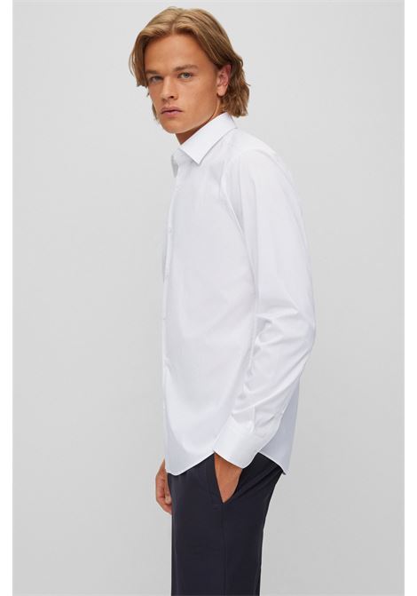 Regular fit shirt in easy-iron stretch cotton poplin BOSS |  | 50473265100