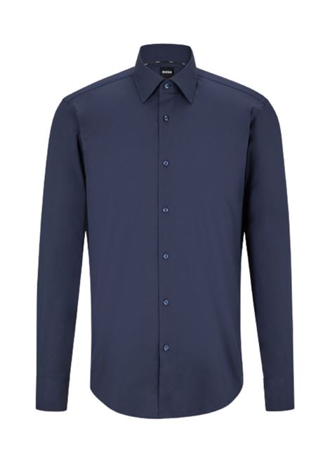 Regular fit shirt in easy-iron stretch cotton poplin BOSS |  | 50473265404