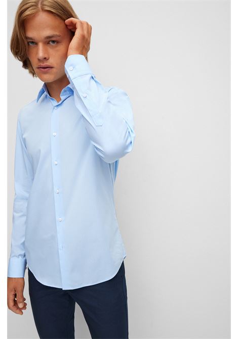 Regular fit shirt in easy-to-iron stretch cotton poplin BOSS |  | 50473265452