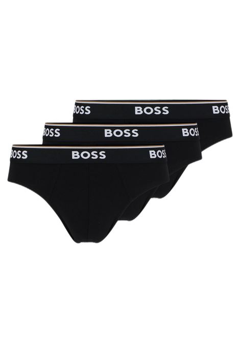 Stretch cotton briefs with elastic waistband with logo in a pack of three BOSS |  | 50475273001