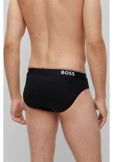 Stretch cotton briefs with elastic waistband with logo in a pack of three BOSS |  | 50475273001