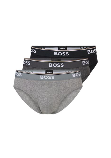 Stretch cotton briefs with elastic waistband with logo in a pack of three BOSS |  | 50475273061