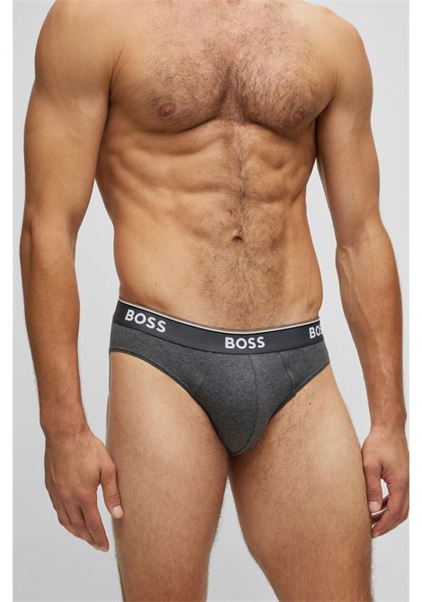 Stretch cotton briefs with elastic waistband with logo in a pack of three BOSS |  | 50475273061