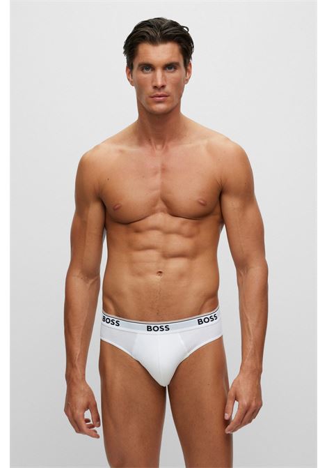 Stretch cotton briefs with elastic waistband with logo in a pack of three BOSS |  | 50475273100