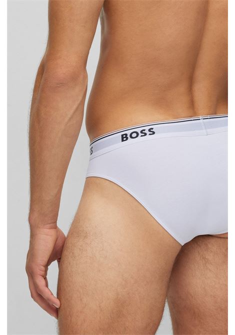 Stretch cotton briefs with elastic waistband with logo in a pack of three BOSS |  | 50475273100