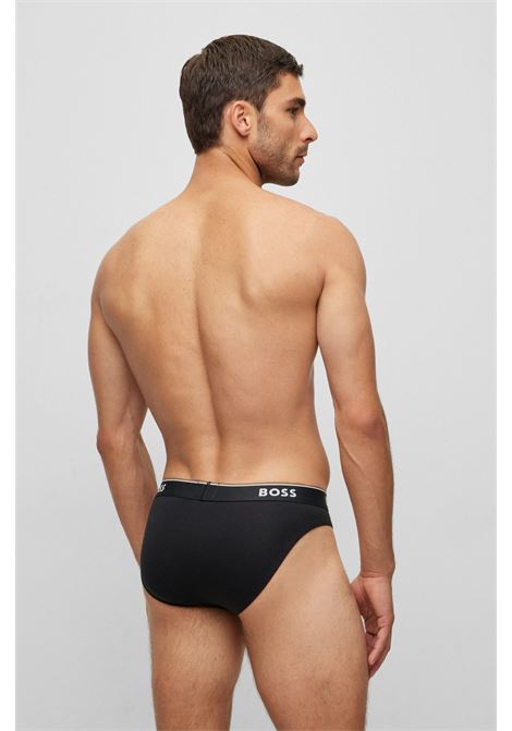 Stretch cotton briefs with elastic waistband with logo in a pack of three BOSS |  | 50475273999