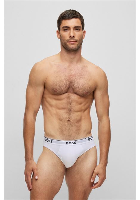 Stretch cotton briefs with elastic waistband with logo in a pack of three BOSS |  | 50475273999