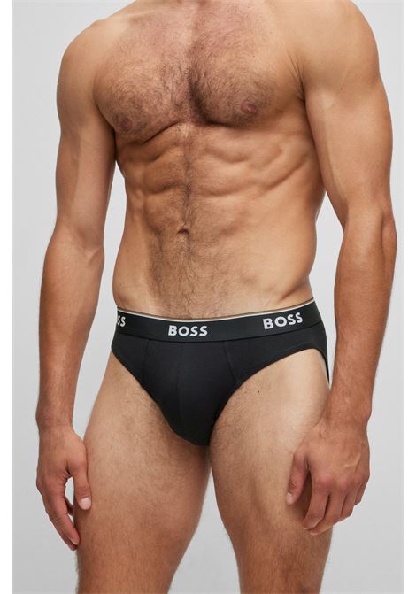 Stretch cotton briefs with elastic waistband with logo in a pack of three BOSS |  | 50475273999