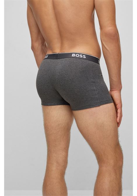 Stretch cotton boxer shorts with elastic waistband with logo in a three pack BOSS |  | 50475274061