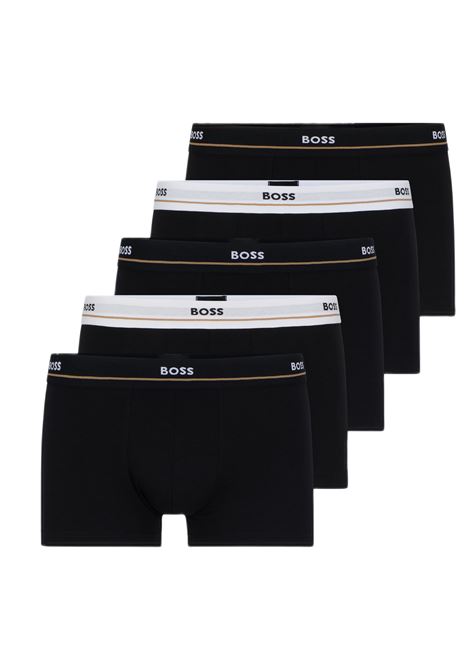 Stretch cotton boxer shorts with logo elastic waistband in a pack of five BOSS |  | 50475275001