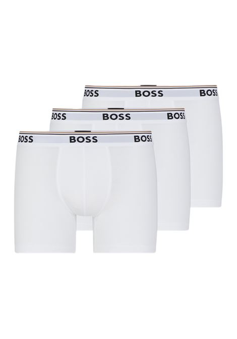 Stretch cotton boxer shorts with logos in a pack of three BOSS |  | 50475282100