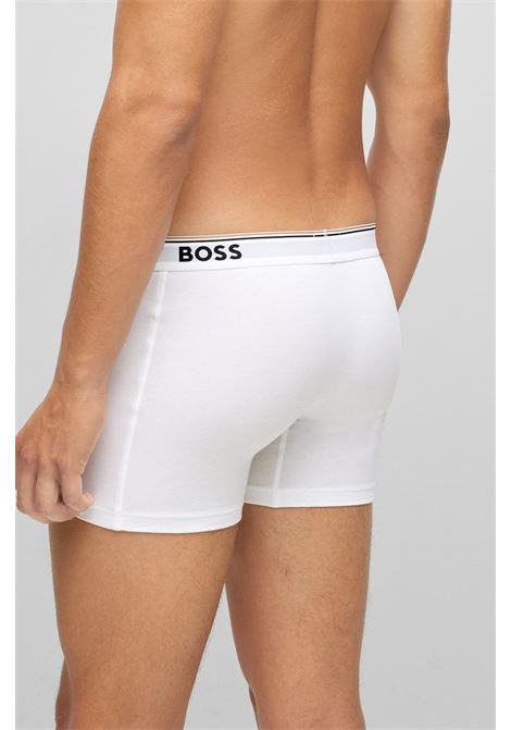 Stretch cotton boxer shorts with logos in a pack of three BOSS |  | 50475282100