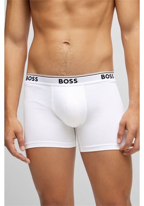 Stretch cotton boxer shorts with logos in a pack of three BOSS |  | 50475282100