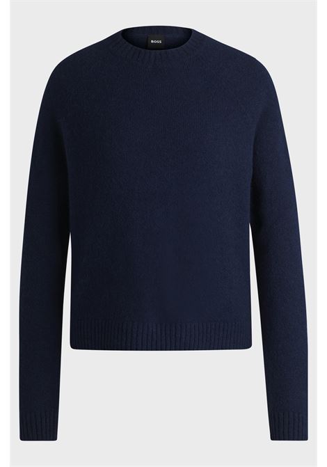 Crew-neck sweater in stretch fabric BOSS |  | 50478315497