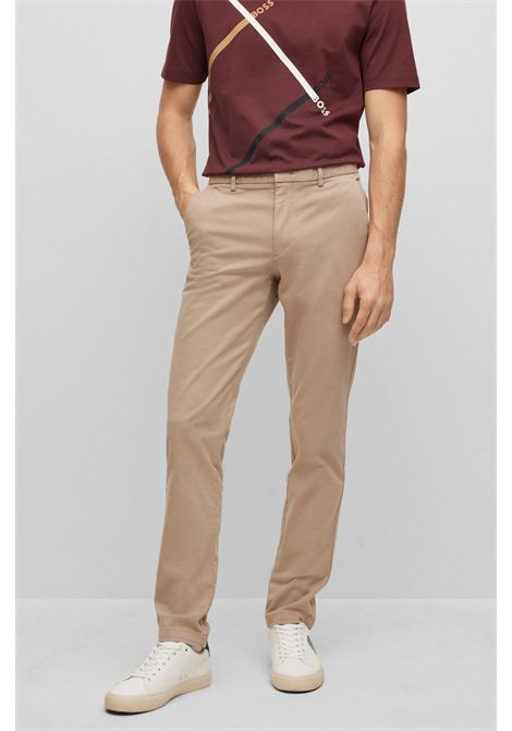 Slim fit chinos in stretch cotton gabardine. BOSS |  | 50487966294