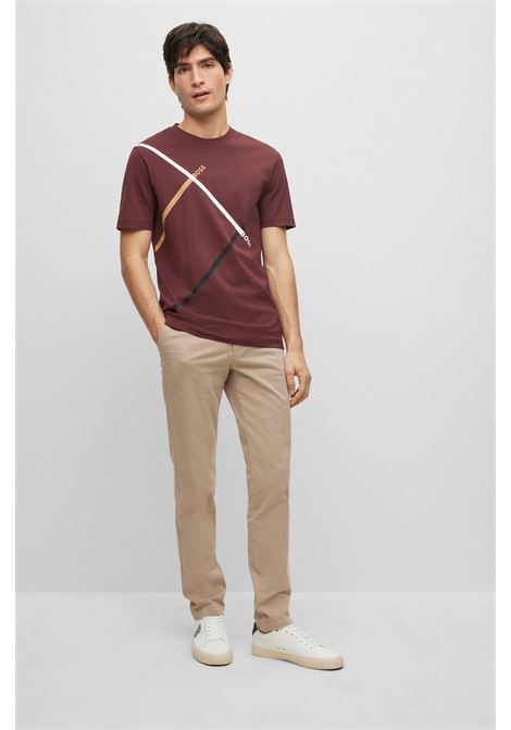 Slim fit chinos in stretch cotton gabardine. BOSS |  | 50487966294