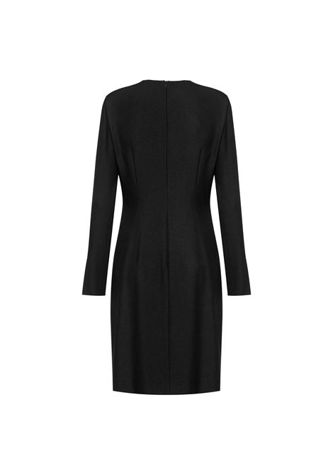 BOSS Women's Slim Fit Dress with Turnlock Detail and Wrap Skirt BOSS |  | 50504186001