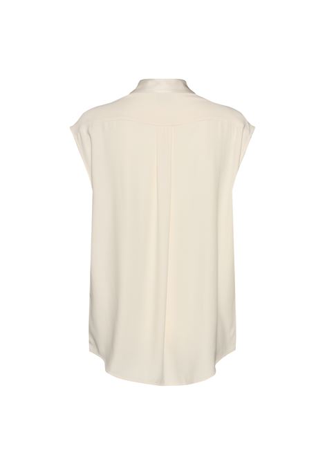 BOSS Women's Sleeveless Blouse in Fluid Fabric with Crisscross Detail BOSS |  | 50523367118