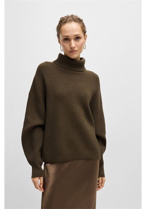 Virgin wool sweater with ribbed turtleneck BOSS |  | 50523730361