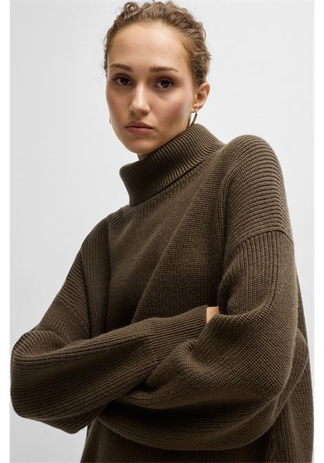 Virgin wool sweater with ribbed turtleneck BOSS |  | 50523730361