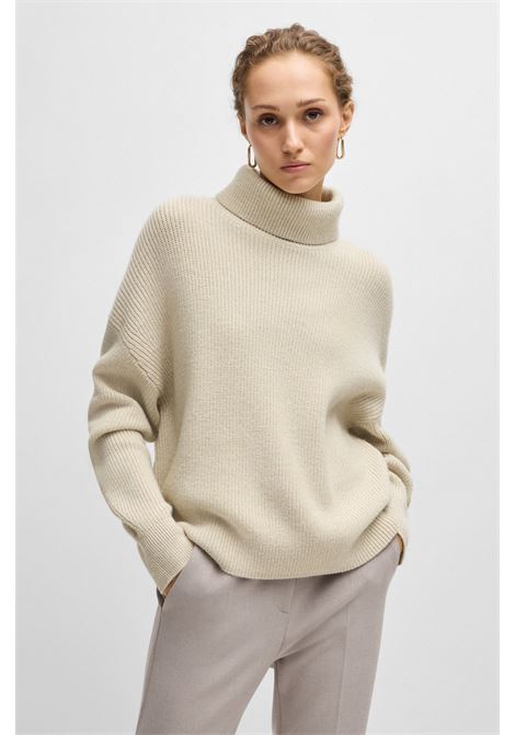 Virgin wool sweater with ribbed turtleneck BOSS |  | 50523730968