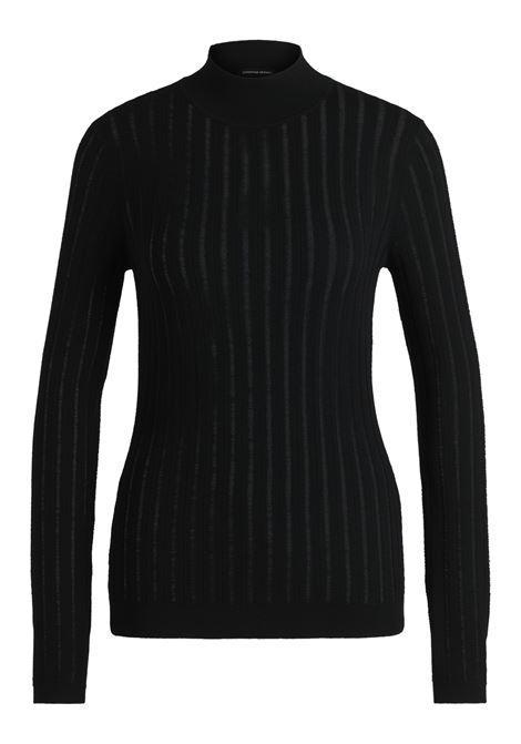 Virgin wool sweater with worked stripes BOSS |  | 50523736001