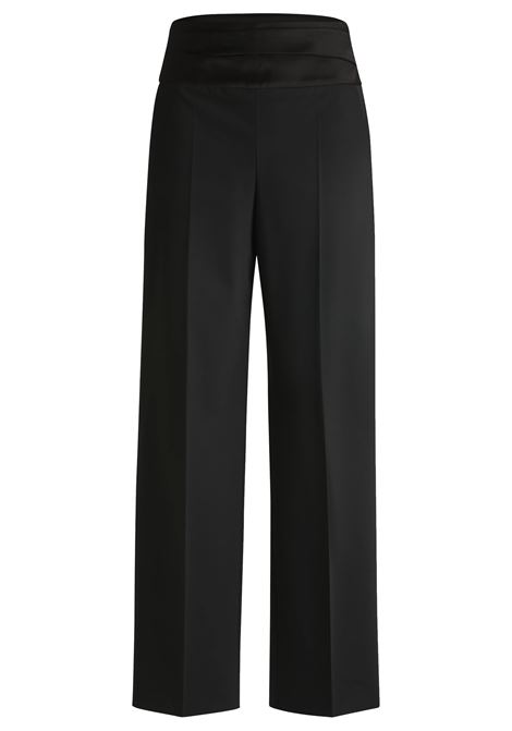 Formal regular fit pants with tone-on-tone waistband BOSS |  | 50524036001